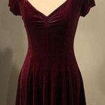 Urban Outfitters Red Velvet Babydoll Dress Photo 0