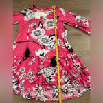 Maaji NWT Pink & Black Floral Swim Coverup Tunic Photo 4