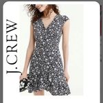 J.Crew  Mercantile Ditsy Floral Print Ruffle Faux Wrap Dress XS Photo 1