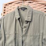 Velvet Heart Olive Green Button-Up Shirt Dress Photo 1