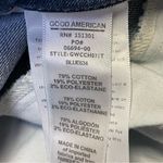 Good American Good Waist Crop High Rise Distressed Jeans Blue Womens Size 15 Photo 8