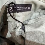 ZARA  faux leather high waisted trousers in sea green or light Mint green NEW Photo 6