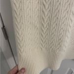 Cream Cable Knit Sweater Vest Size M Photo 1