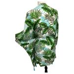 BCBG Cover Up Womens Small Medium Green Tropical Beach Cruise Hawaiian Swim Photo 1