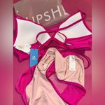 Cupshe Triangle Tops Scallop V Neck Crisscross Back Self Tie Push Up Photo 5