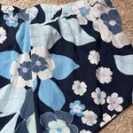 Aerie Pajama Blue Floral Print Shorts Bow Detail Y2K PJ Elastic Waist SizeMedium Photo 3