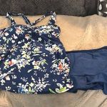 Oh Baby by Motherhood Tankini, size Medium Blue Photo 0