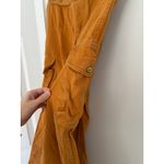 Vintage Roosert 70s Flare Orange/Rust Brown Cargo Pocket Flares Size 24 Photo 5
