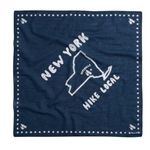 Madewell  Twilight NEW YORK Hike Local Bandanna 21.7" Square Cotton Blue NWT Photo 0