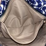 Coach Peyton Dream C Zip Top Tote silver, navy & tan Photo 8