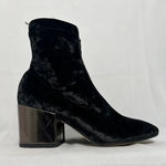 Gabriella Crushed Velvet‎ Ankle Boots Black Size 7 Photo 0