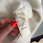 Free People  Ottoman Slouchy Mock Neck Tunic Sweater in White Size Small Photo 8