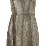 Fossil  Gold Black Metallic‎ Cocktail Audrey Dress Size 4 Photo 0