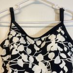 Azul Black White One Piece Swimsuit Adjustable Spaghetti Strap Size 10 EUC #7278 Photo 4