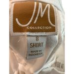 JM Collection  Women Stretch Pants Size 8 Short White Photo 4