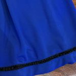 Teeze Me Royal blue with black crotched lace fit and flare dress size medium Photo 5
