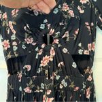 American Eagle  black floral cutout dress XXS Photo 3