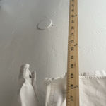 American Eagle  Size Small White Cotton Denim‎ Western Embroidered Button Jacket Photo 8