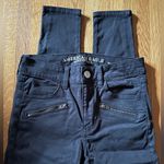 American Eagle Outfitters High Rise Jeggings in Black Utility, Size 2 Photo 1