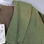 APRIL CORNELL Green Crop Eleanor Blouse Sz M Romantic‎ Cottagecore Jacket Size M Photo 2