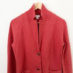 J.Crew | Classic Fitted Cotton Sweater Blazer
Heather Brick Red Orange | Small Photo 2