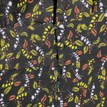 Free People NWT  Meet Virginia Split Sleeve Printed Black Combo Romper Photo 3