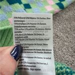 Cotton On Blue and Green Checkered Cropped Women’s Sweater Size Small Photo 4