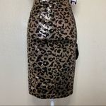 Guess by Marciano  Gold/Black Leopard Lust Dress S Photo 4