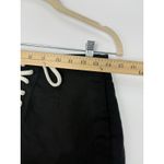 J.Crew Lace Up Linen Blend Shorts Black Nautical Size 4 Coastal Beach Resort Photo 5