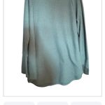 Chaser  Teal Waffle Knit Thermal Button Cuff 
Pullover Top NWOT Photo 2