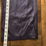 Alice + Olivia Blue High Rise Coated Shimmer straight Leg Pants Size 32 NEW Photo 3