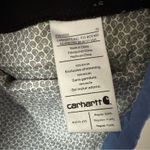 Carhartt  Light Blue Hooded Zip Up Windbreaker Jacket Photo 7