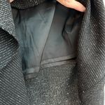 Veronika Maine Black Grey White Speckled Ruffle Mini Skirt Size 12 Large L Photo 5