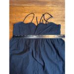 Free People  Black Scalloped Edge Tie Back Tank Top Photo 5