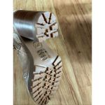 Michael Kors tan chunky heel sparkly boots leather suede size 6M New combat Photo 3