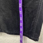 White House | Black Market WHBM Women's Black Velvet Velour Pants Size 4R Blanc Bootcut 2000s Y2K GUC Photo 4