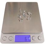 10K 10KT White Gold Aquamarine bracelet Photo 3