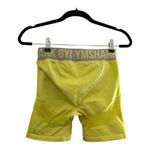 Gym Shark Neon Yellow Gym Flex Biker Shorts Size Medium Photo 2