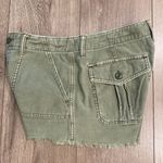 American Eagle  Green‎ Hi-rise Button-Fly Cut-Off Jean Shorts Size 6 Photo 1