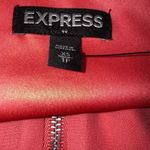 EXPRESS Bright Melon Chiffon Romper Shorts Pockets Zip Front NWOT Size XS Photo 8