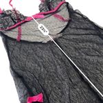 Victoria's Secret VICTORIA’S SECRET Sheer Black stretch lace chemise Pink trim Chemise Size XS Photo 5