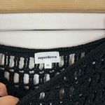 superdown Revolve  Black Crochet Midi Skirt Fringe Photo 6