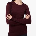 Lululemon Rest Less Long Sleeve Pullover in Garnet Photo 0