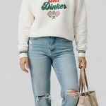 Shiraleah  Pickleball Day Dinker Sweatshirt size S Preppy Athleisure Retro Photo 0