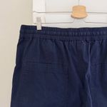 Anthropologie Maeve Tenley Twill Track Pull On Pants In Navy Blue Size XL Photo 11