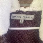Absolutely Famous  Black and White Knit Open Cardigan with Hood Photo 1