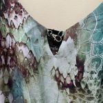 Single Maxi Long Sleeveless Dress Green Multicolored Women’s Size Medium Photo 3