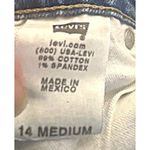 Levi's ‎ 550 Womens 14 Relaxed Tapered Jeans Medium Blue Americana Classic Denim Photo 3