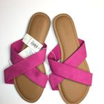 Old Navy Bright Pink Cross Strap Slide size 7 Photo 12