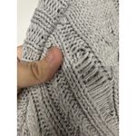 Aeropostale Aéropostale Women’s Light Gray Cable Knit Sweater Size L Cozy Pullover Photo 6